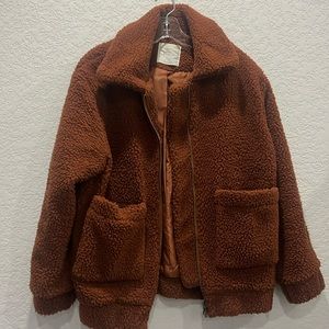 Womens size xs all Elodie Terry jacket. Rust colored. Pockets